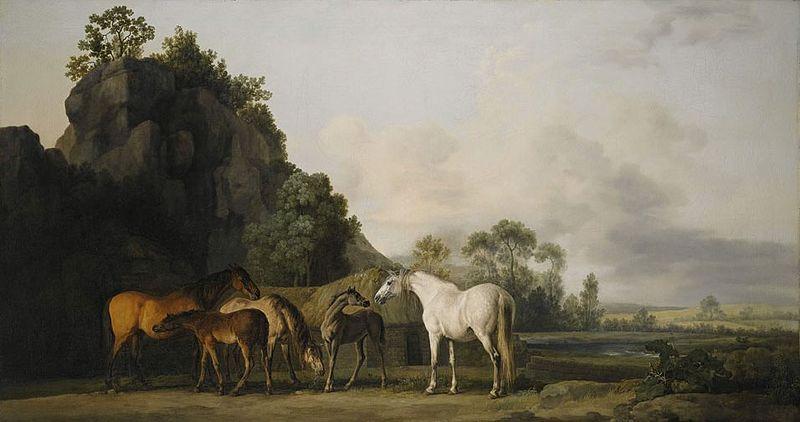 George Stubbs Brood Mares and Foals oil painting image